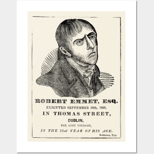 Robert Emmet // Irish Rebellion Design Posters and Art